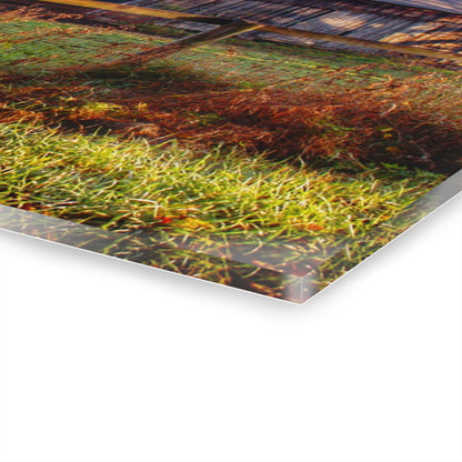 U R There Photography Hunters Creek Grey Saltbox Rustic Farmhouse Acrylic Wall Print