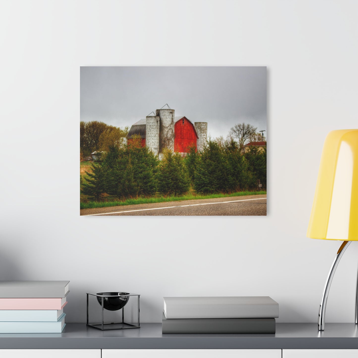 U R There Photography Castle Corner Red II Rustic Farmhouse Acrylic Wall Print