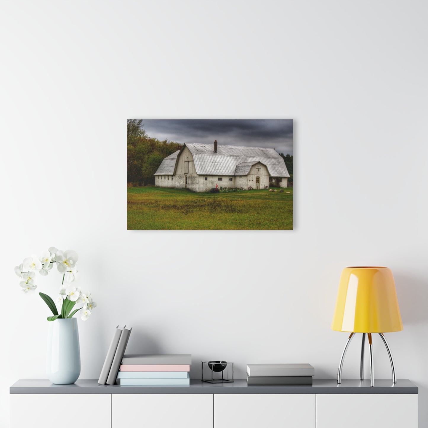 U R There Photography Milliman Road White Rustic Farmhouse Acrylic Wall Print