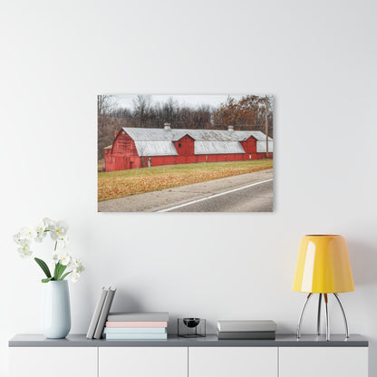 U R There Photography Caseville Red Rustic Farmhouse Acrylic Wall Print