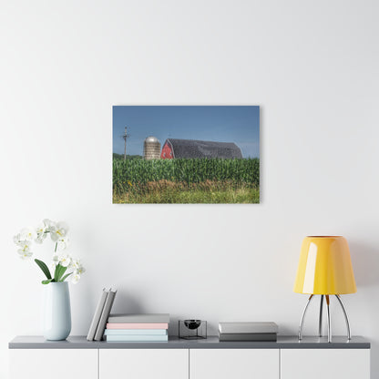 U R There Photography North Lake Pleasant Red Above the Corn Rustic Farmhouse Acrylic Wall Print