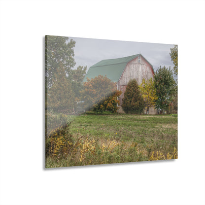 U R There Photography Elmwood Road Red II Rustic Farmhouse Acrylic Wall Print
