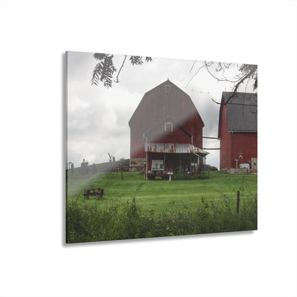 U R There Photography Bishop Road Reds II Rustic Farmhouse Acrylic Wall Print