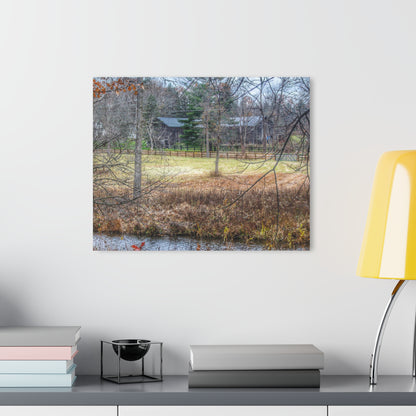 U R There Photography Brewer Road Hidden Grey Rustic Farmhouse Acrylic Wall Print