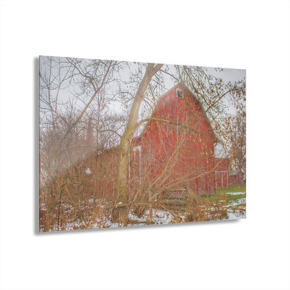 U R There Photography Holmes Road Red I Rustic Farmhouse Acrylic Wall Print
