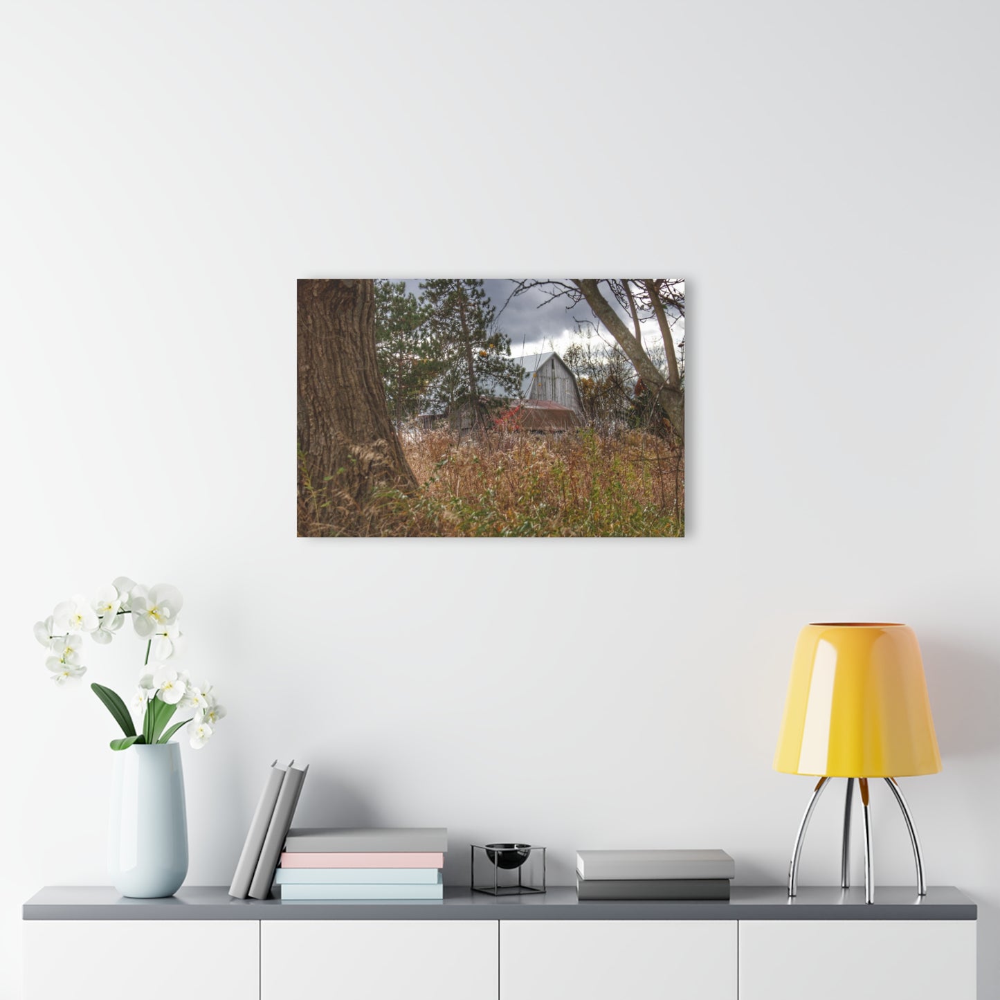 U R There Photography Booth Road Hidden Greys Rustic Farmhouse Acrylic Wall Print