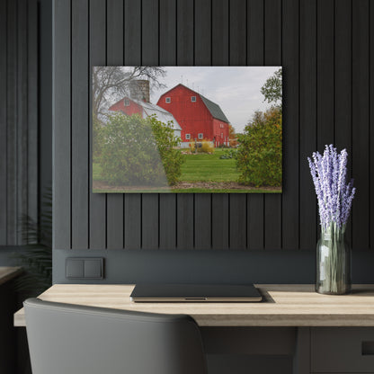 U R There Photography Potters Road Reds Rustic Farmhouse Acrylic Wall Print