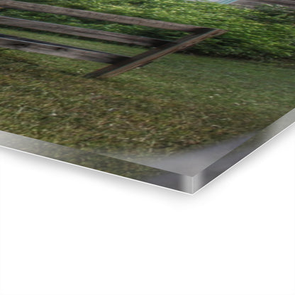 U R There Photography Harris Road Grey Rustic Farmhouse Acrylic Wall Print