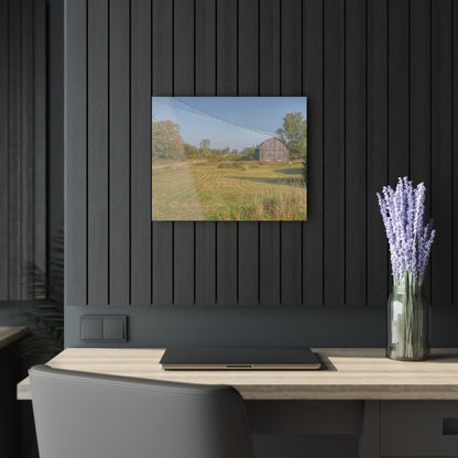 U R There Photography Snover Grey II Rustic Farmhouse Acrylic Wall Print