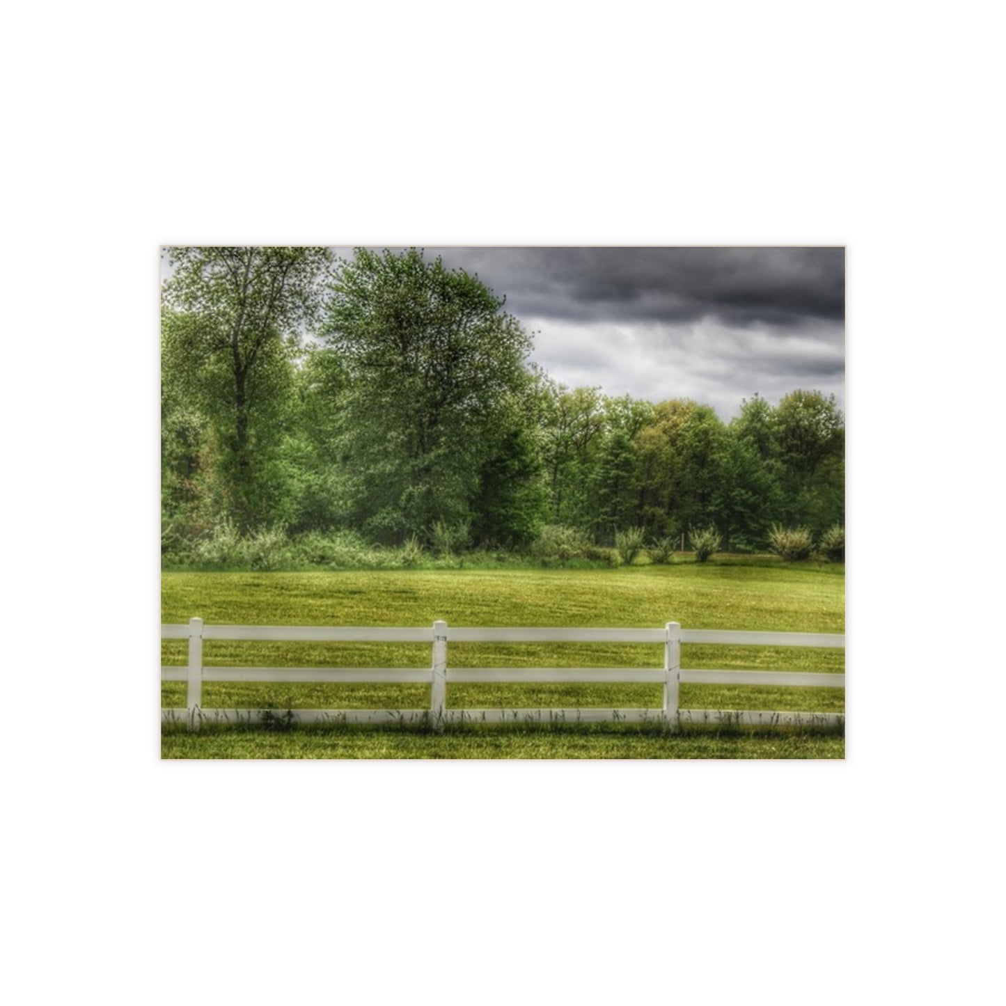 U R There Photography Beyond the White Fence Rustic Farmhouse Decorative Ceramic Tile