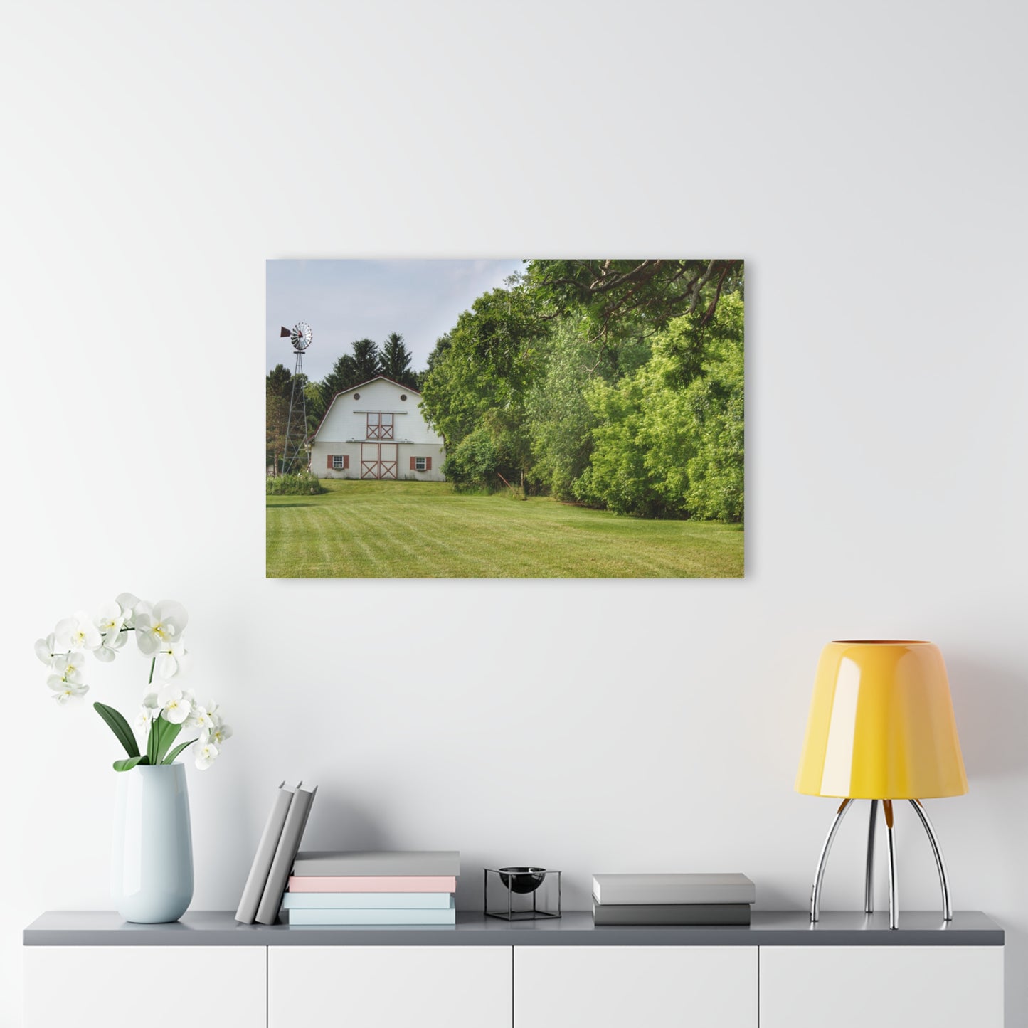 U R There Photography Hunters Creek White Rustic Farmhouse Acrylic Wall Print