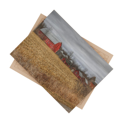 U R There Photography Barns of Arbela II Rustic Farmhouse Decorative Ceramic Tile