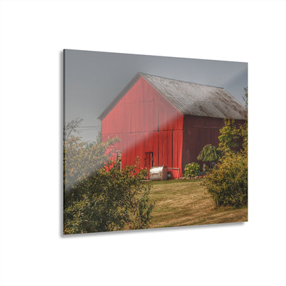 U R There Photography Vassar Roadside Red Rustic Farmhouse Acrylic Wall Print