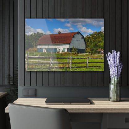 U R There Photography Beyond the Fence on Clark Road Rustic Farmhouse Acrylic Wall Print