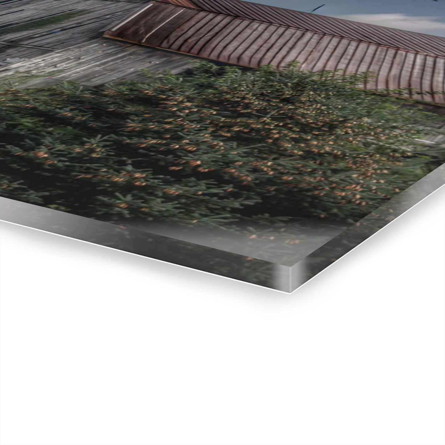 U R There Photography Columbiaville Grey Rustic Farmhouse Acrylic Wall Print
