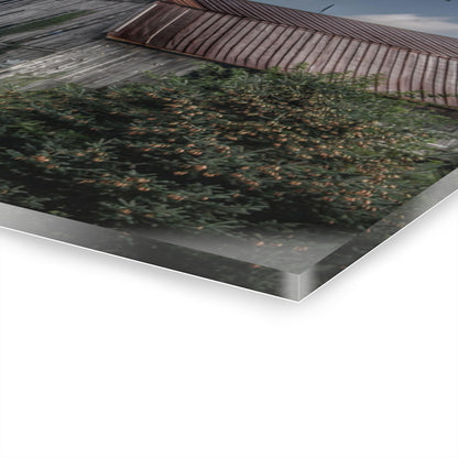 U R There Photography Columbiaville Grey Rustic Farmhouse Acrylic Wall Print