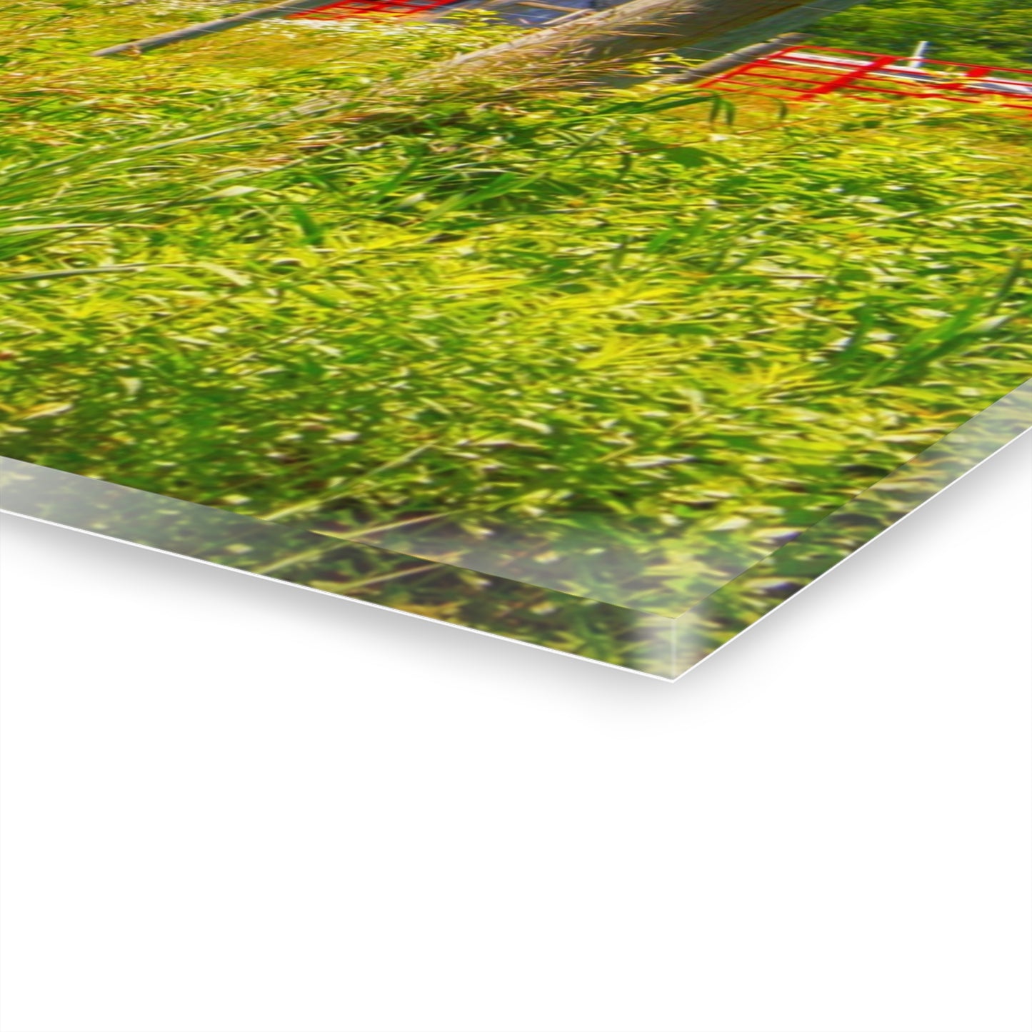 U R There Photography Greenwood Road Whitewash Grey Rustic Farmhouse Acrylic Wall Print