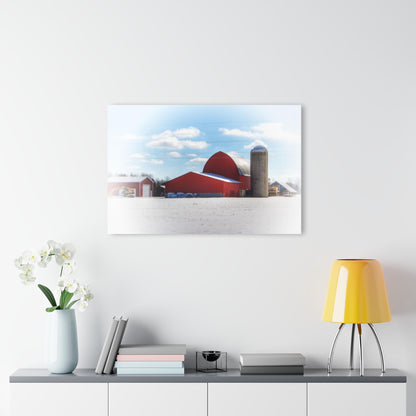 U R There Photography Barnes Road Reds Rustic Farmhouse Acrylic Wall Print