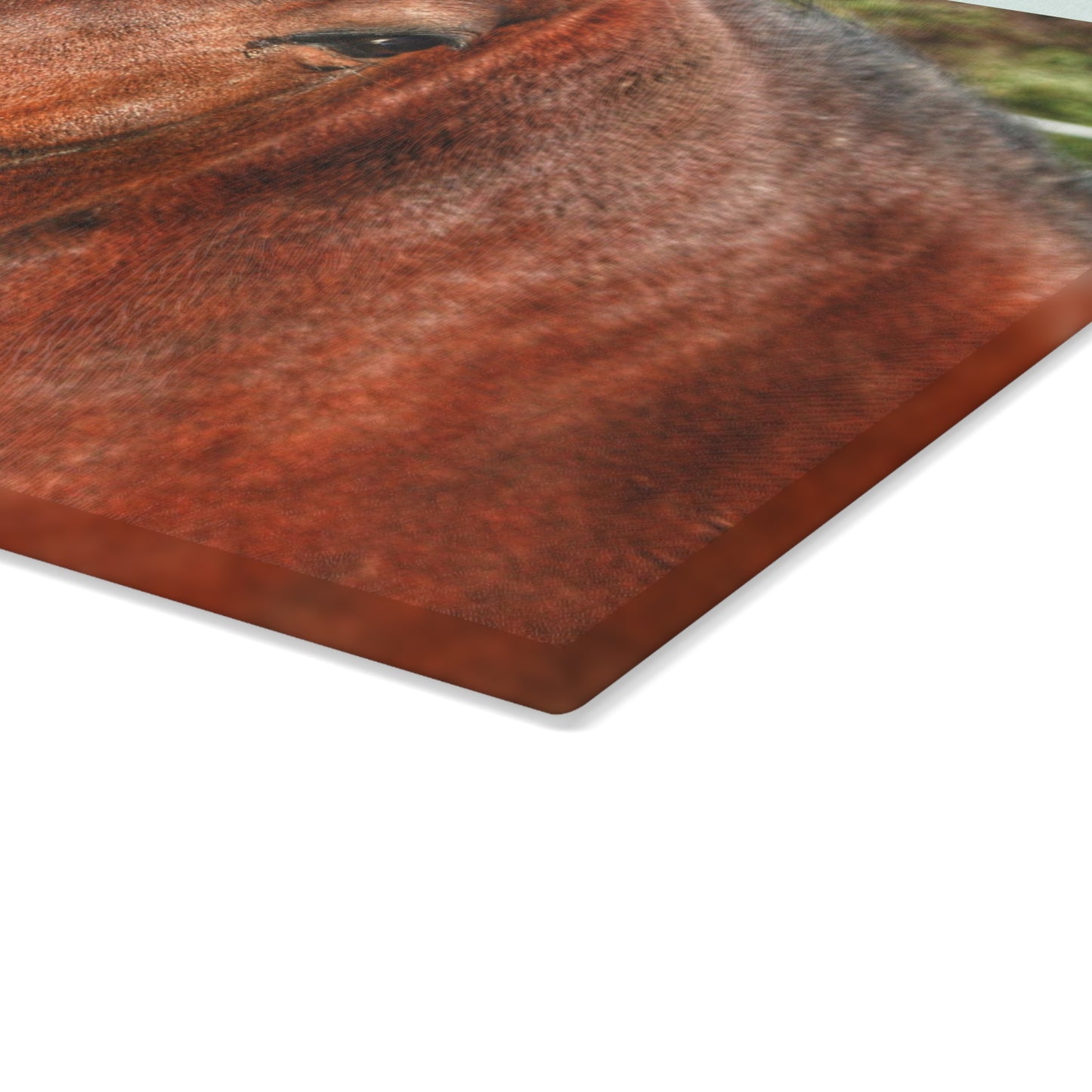 Barn Boutique Rustic Tempered-Glass Cutting Board| Irish Road Brownie