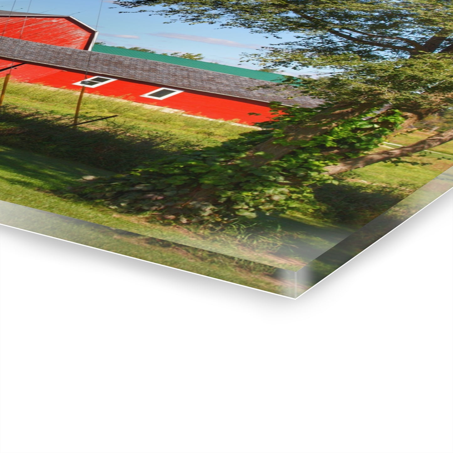 U R There Photography Lake Pleasant Reds II Rustic Farmhouse Acrylic Wall Print