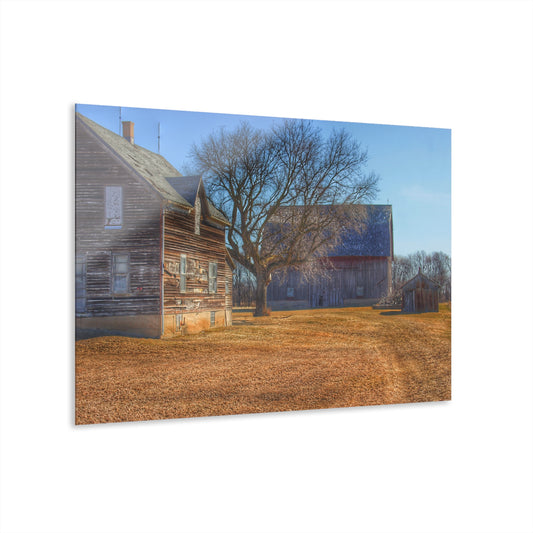 U R There Photography South Elkton Road Forgotten Greys Rustic Farmhouse Acrylic Wall Print