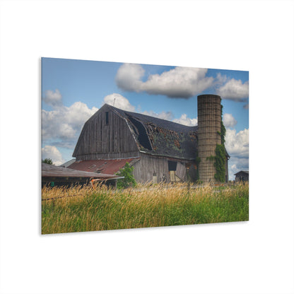 U R There Photography Millington Forgotten Grey Rustic Farmhouse Acrylic Wall Print