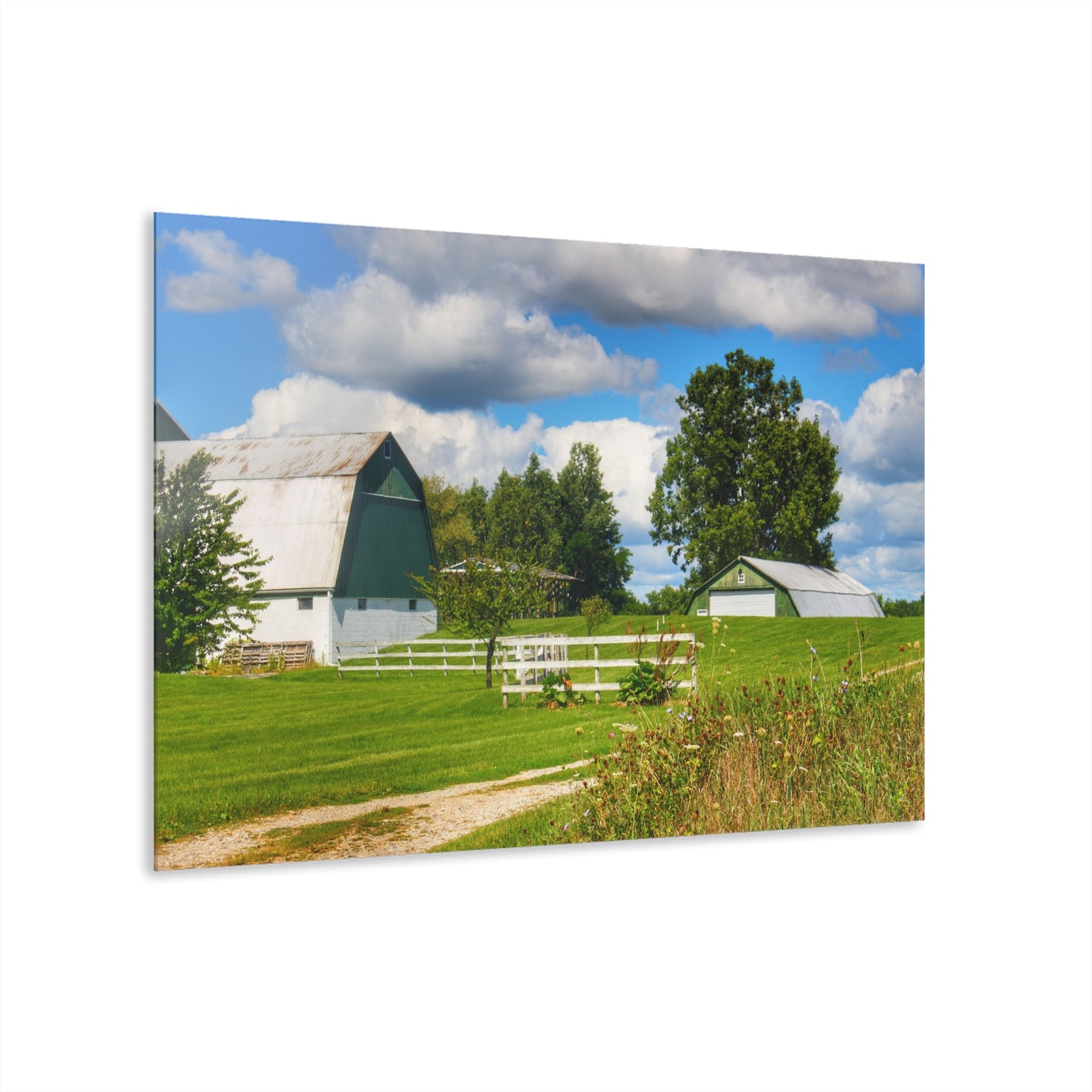 U R There Photography Hough Road Greens Rustic Farmhouse Acrylic Wall Print