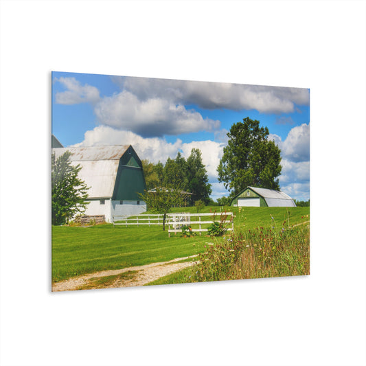 U R There Photography Hough Road Greens Rustic Farmhouse Acrylic Wall Print