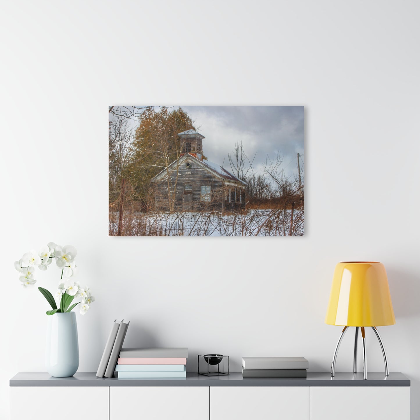 U R There Photography Vermilya Schoolhouse II Rustic Farmhouse Acrylic Wall Print