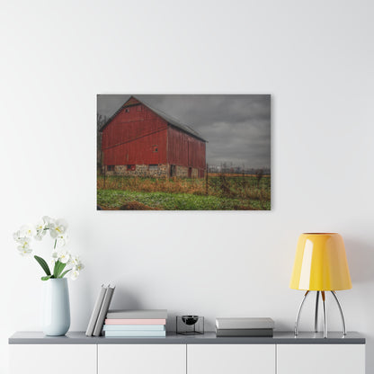 U R There Photography Bowers Road Red III Rustic Farmhouse Acrylic Wall Print