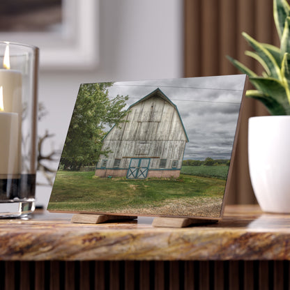 U R There Photography Bristol Road White I Rustic Farmhouse Decorative Ceramic Tile 6" × 8" Matte