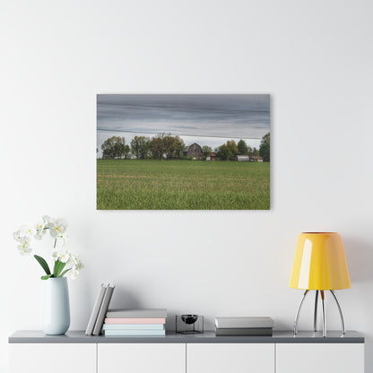 U R There Photography Old Grey Across the Field Rustic Farmhouse Acrylic Wall Print