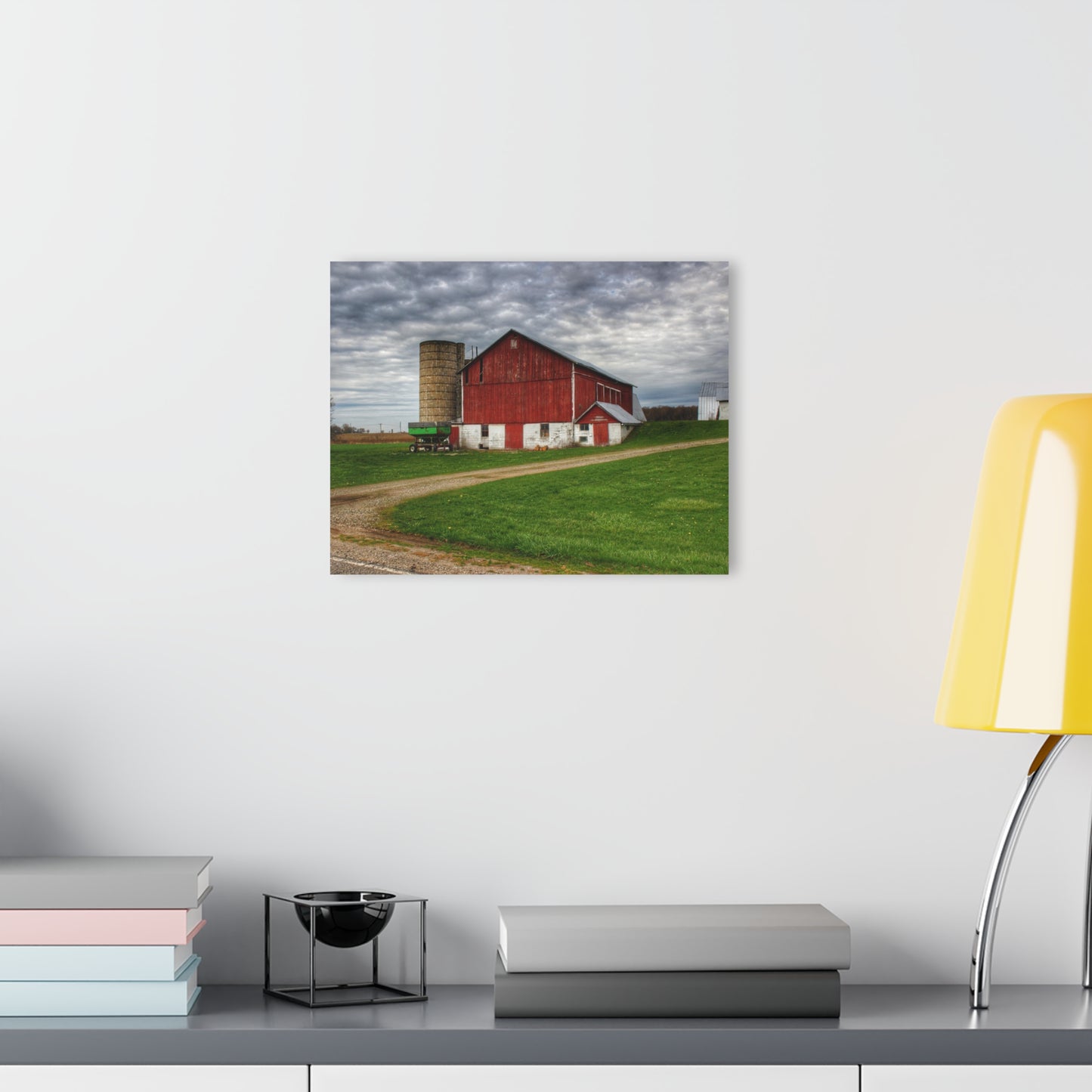 U R There Photography Fostoria Red II Rustic Farmhouse Acrylic Wall Print