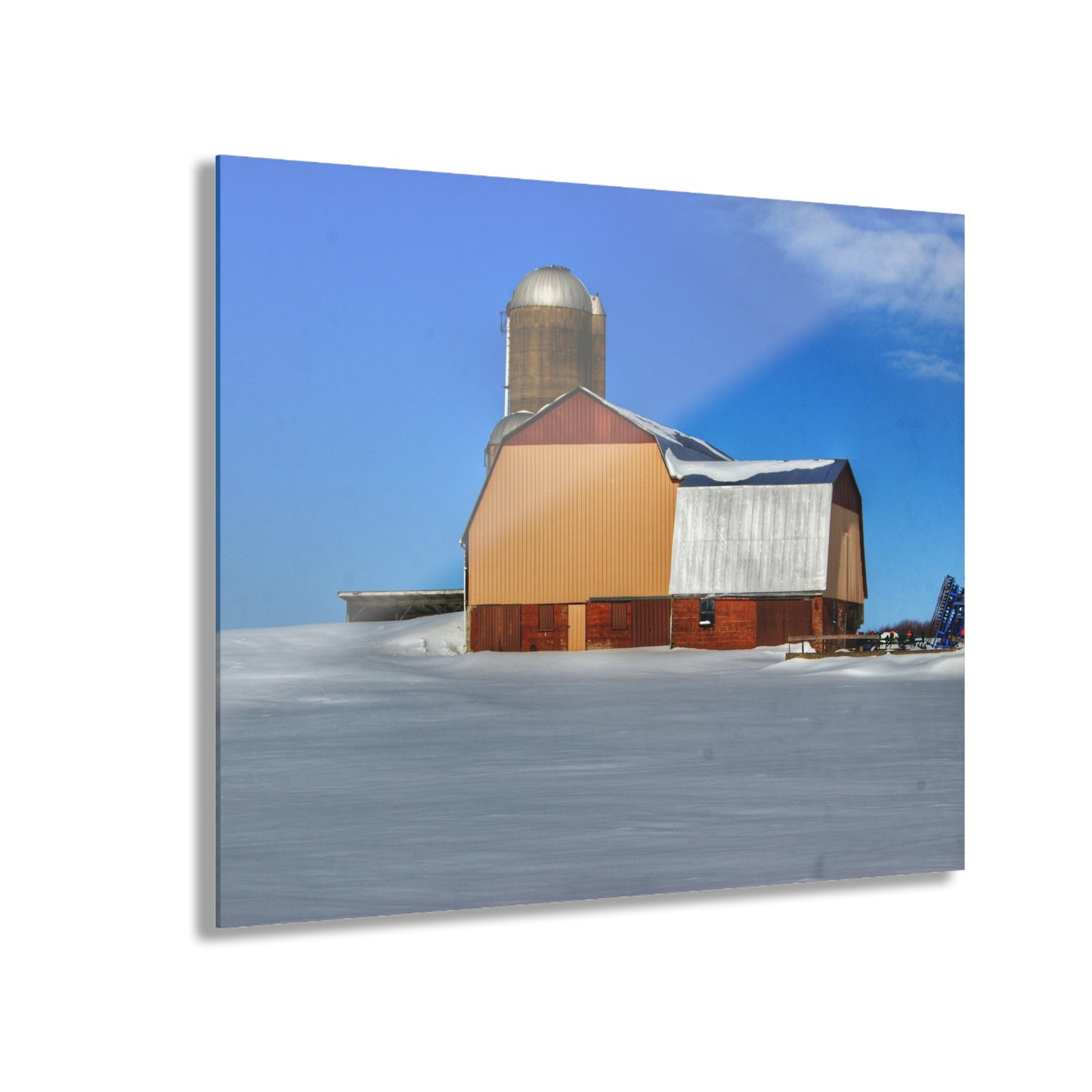 U R There Photography Bay City - Forestville Beige Barn Rustic Farmhouse Acrylic Wall Print