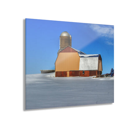 U R There Photography Bay City - Forestville Beige Barn Rustic Farmhouse Acrylic Wall Print