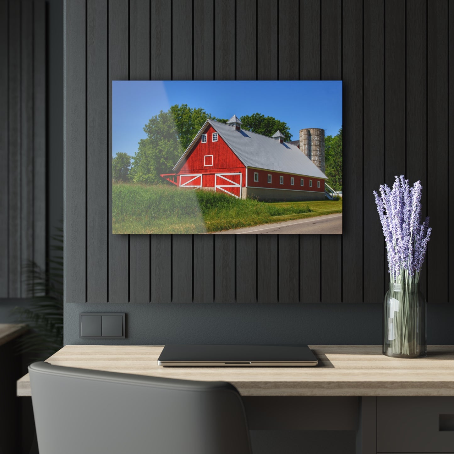 U R There Photography Metamora Red 2020 I Rustic Farmhouse Acrylic Wall Print