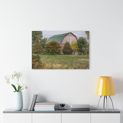 U R There Photography Elmwood Road Red II Rustic Farmhouse Acrylic Wall Print