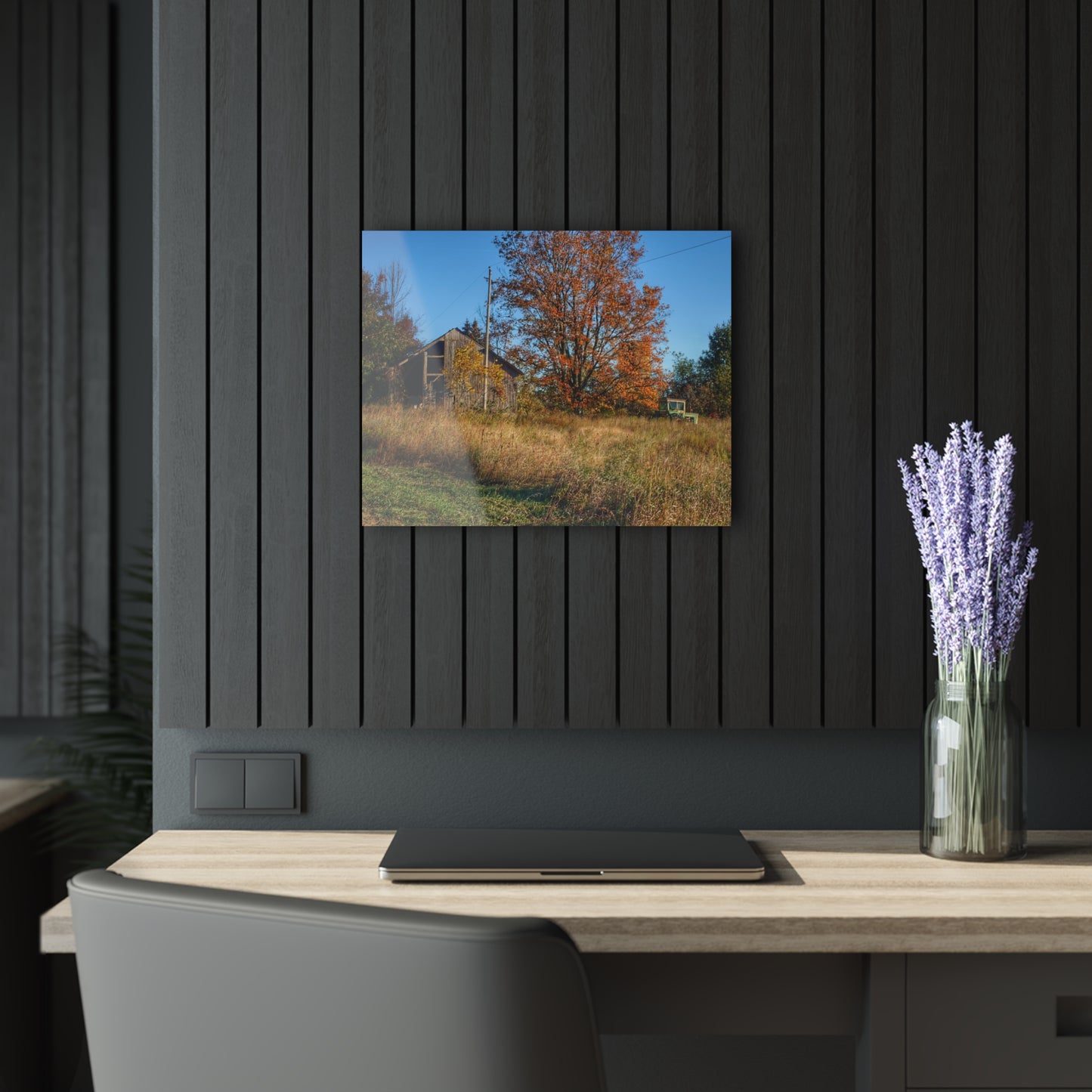 U R There Photography Clothier Road Grey Rustic Farmhouse Acrylic Wall Print