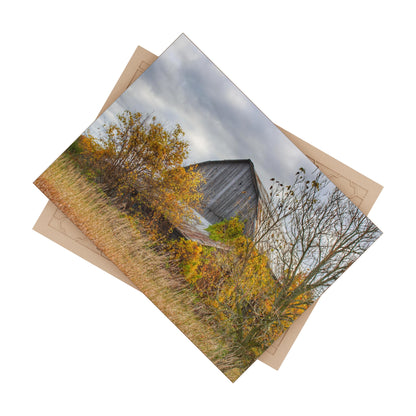 U R There Photography Church Road Grey IV Rustic Farmhouse Decorative Ceramic Tile