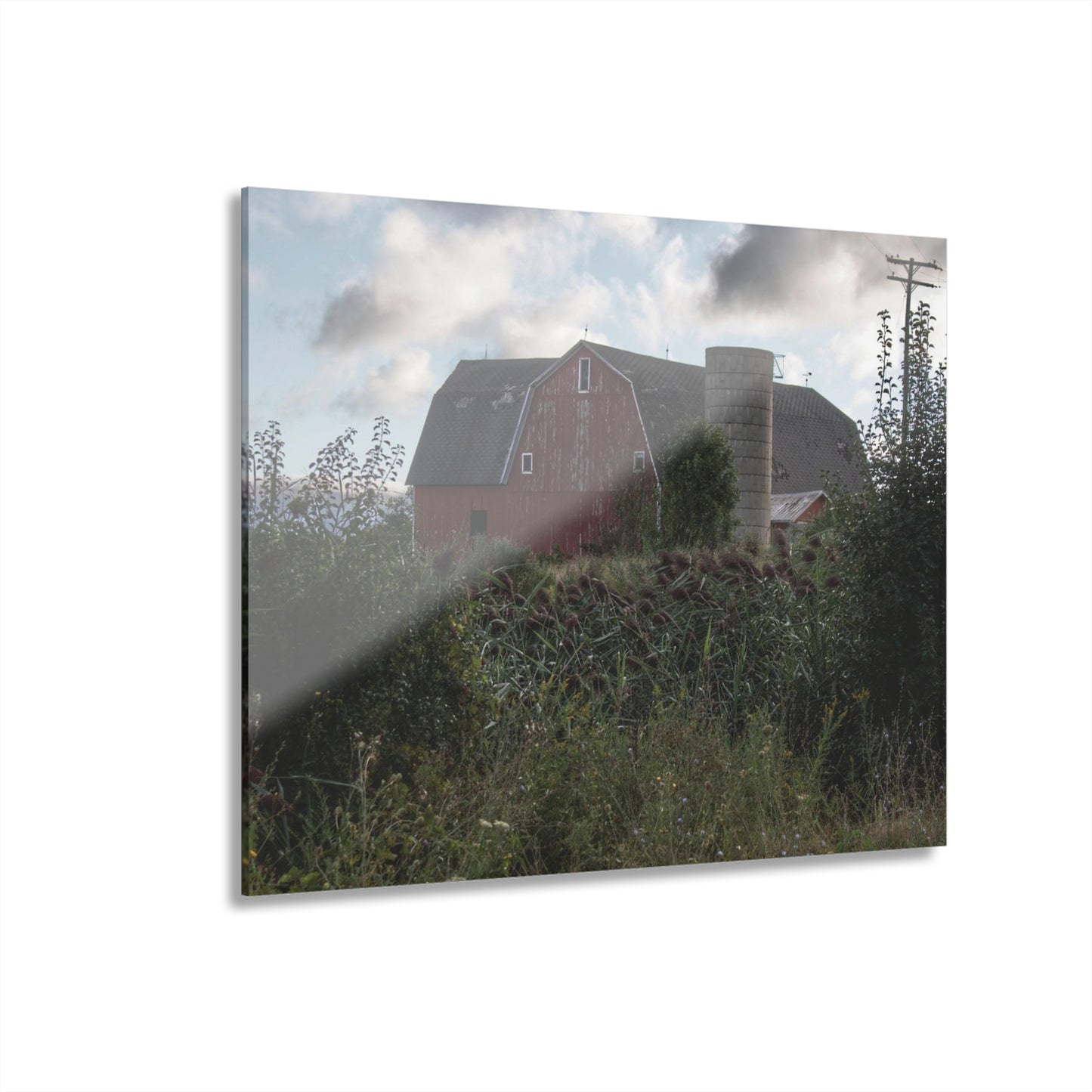 U R There Photography Greenwood Road Red II Rustic Farmhouse Acrylic Wall Print