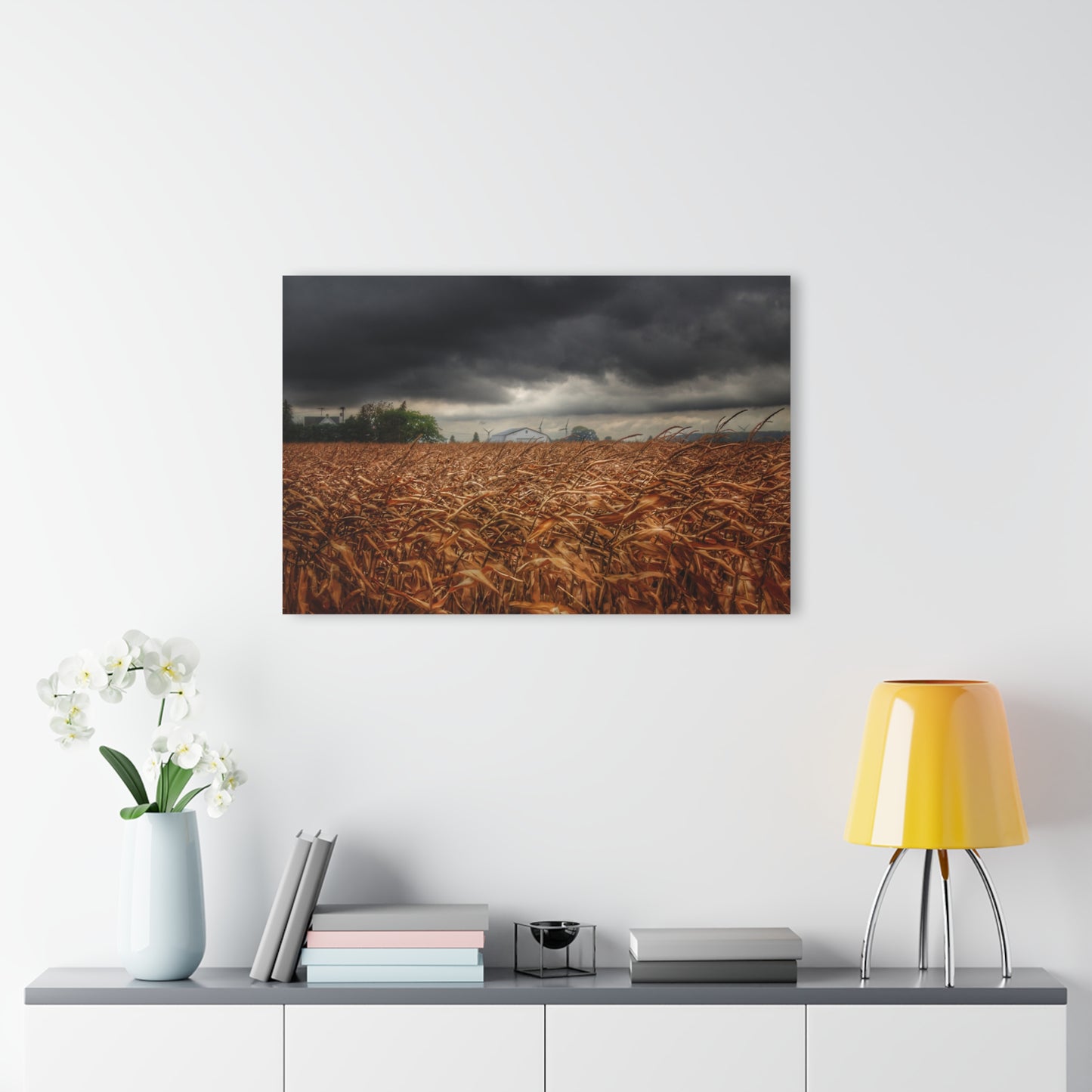 U R There Photography Garner Road Hidden White Rustic Farmhouse Acrylic Wall Print