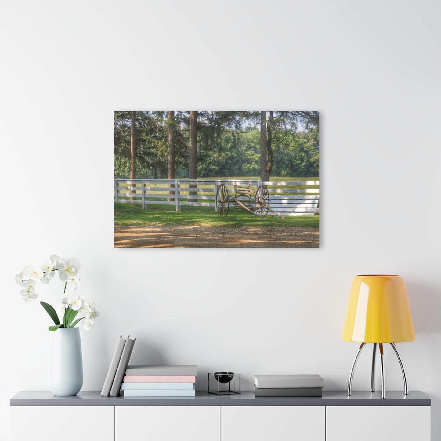 Barn Boutique Modern Farmhouse Acrylic Wall Print| Thornville Buggy and Fence