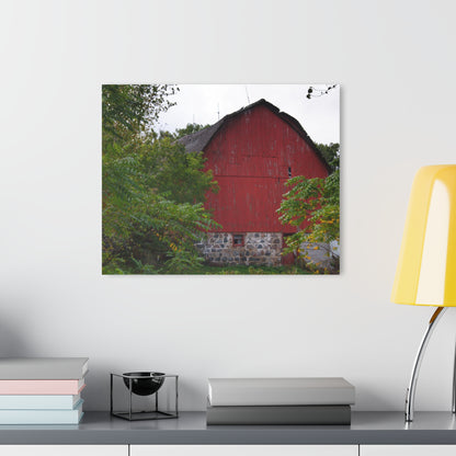 U R There Photography Brown Road Hidden Red II Rustic Farmhouse Acrylic Wall Print