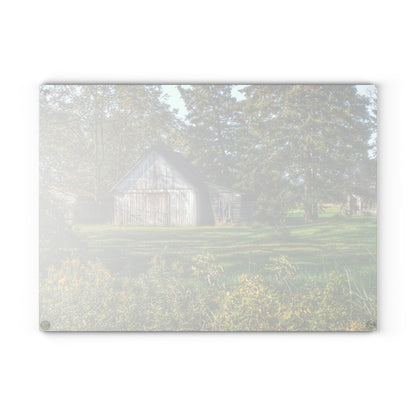 U R There Photography Bowers Road Little White Rustic Farmhouse Tempered-Glass Cutting Board