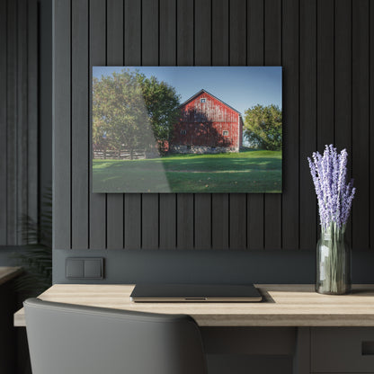 U R There Photography Five Lakes Red III Rustic Farmhouse Acrylic Wall Print