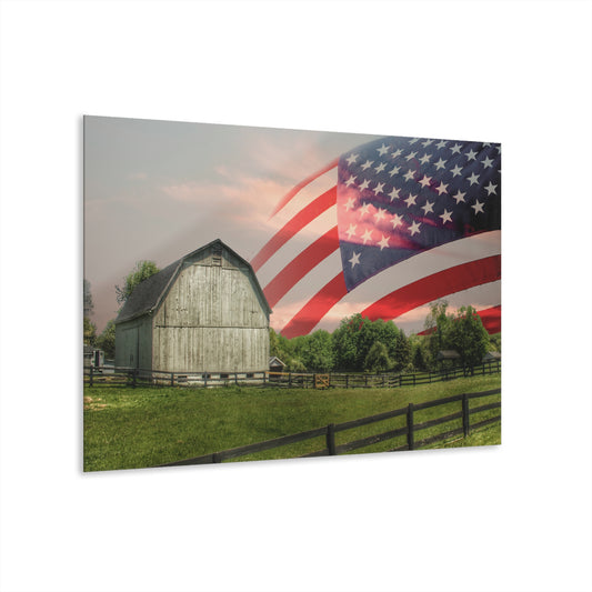 U R There Photography An American Farm II Rustic Farmhouse Acrylic Wall Print