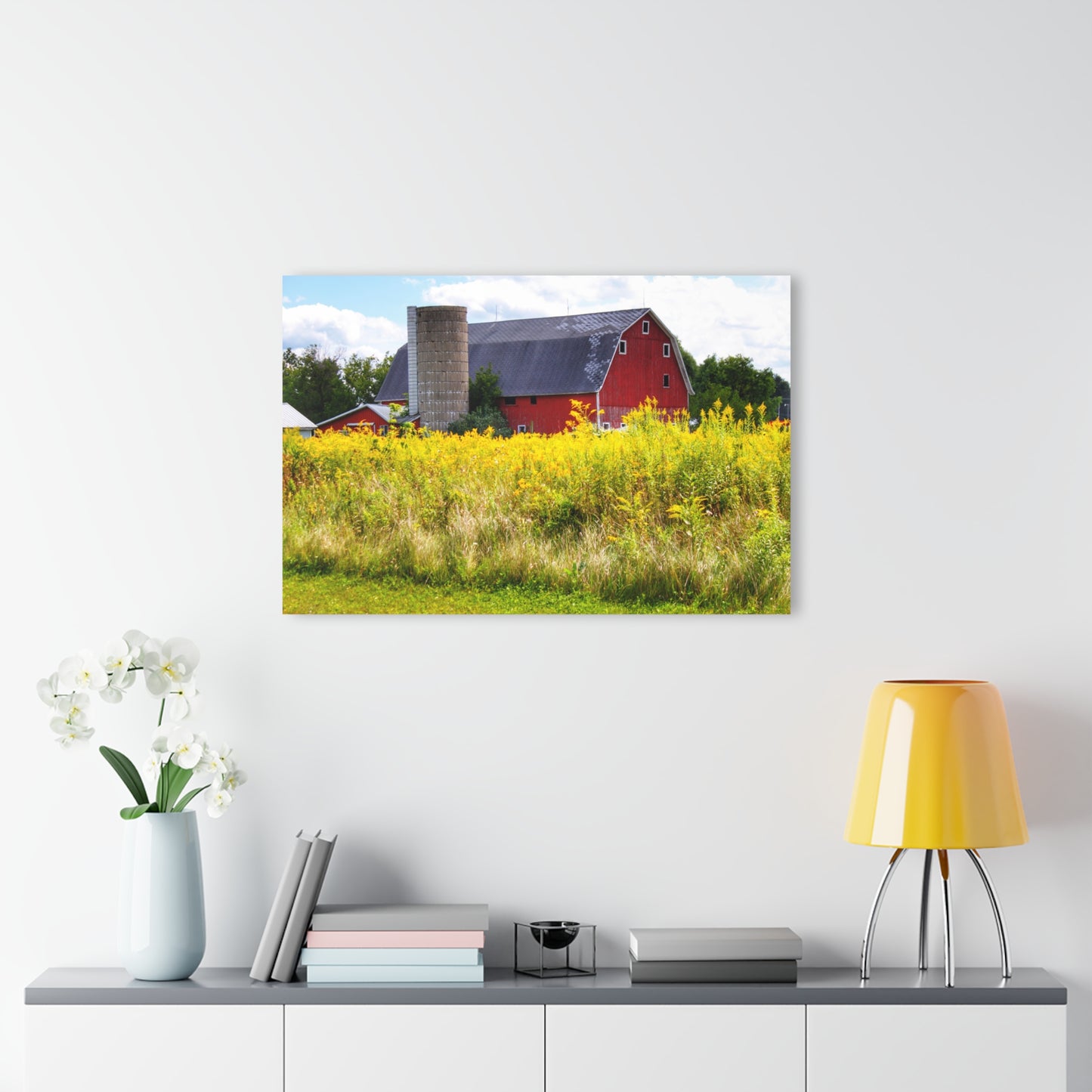 U R There Photography Starr Court Red II Rustic Farmhouse Acrylic Wall Print