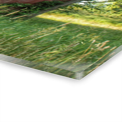 U R There Photography Murphy Lake Road Old Red Rustic Farmhouse Acrylic Wall Print