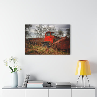 U R There Photography North Gates Road Rusted Red Rustic Farmhouse Acrylic Wall Print
