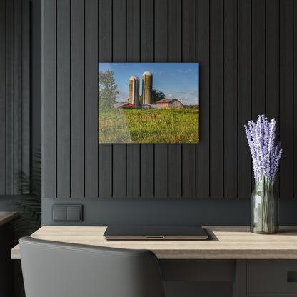 U R There Photography Morrish Road Silos II Rustic Farmhouse Acrylic Wall Print